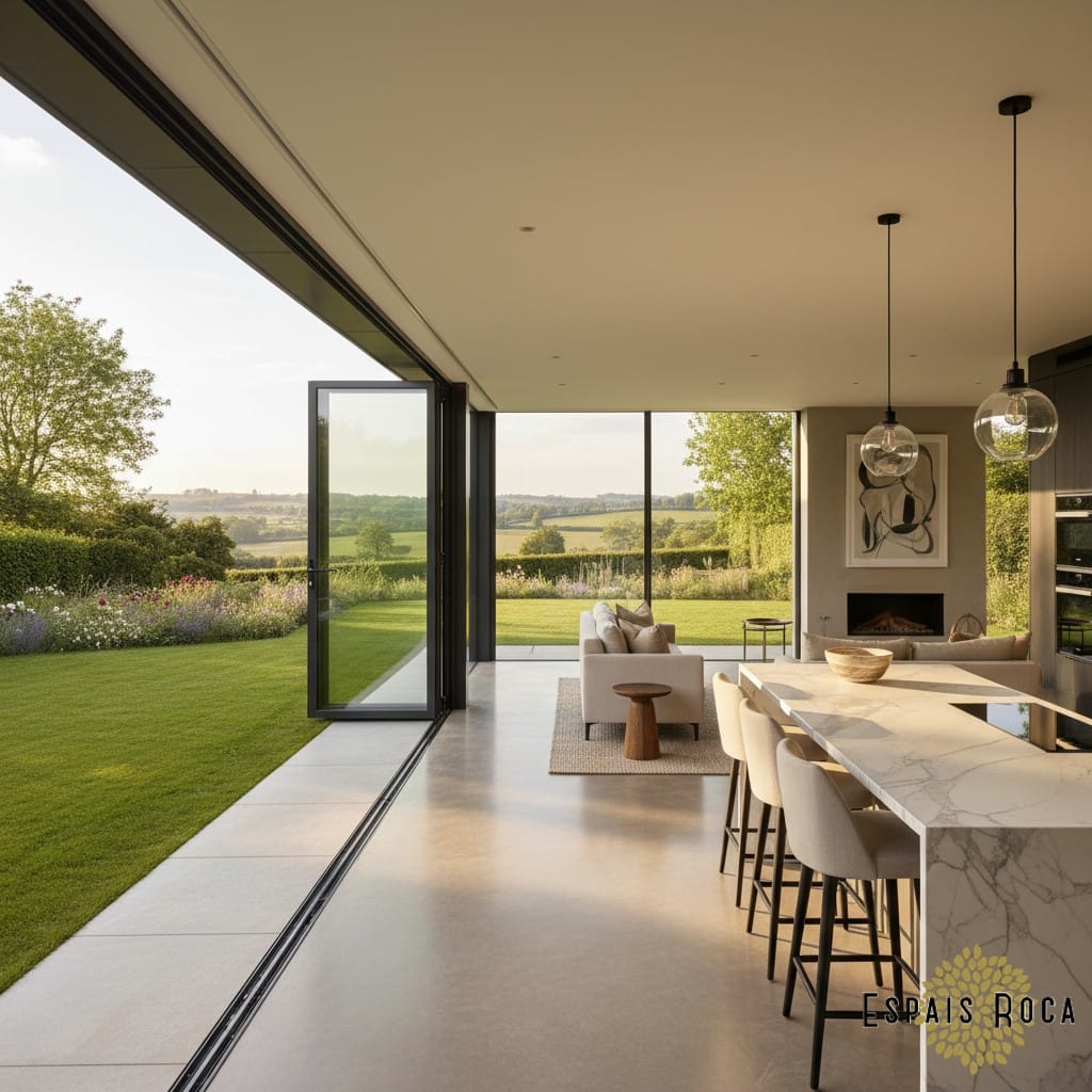 Open plan living design