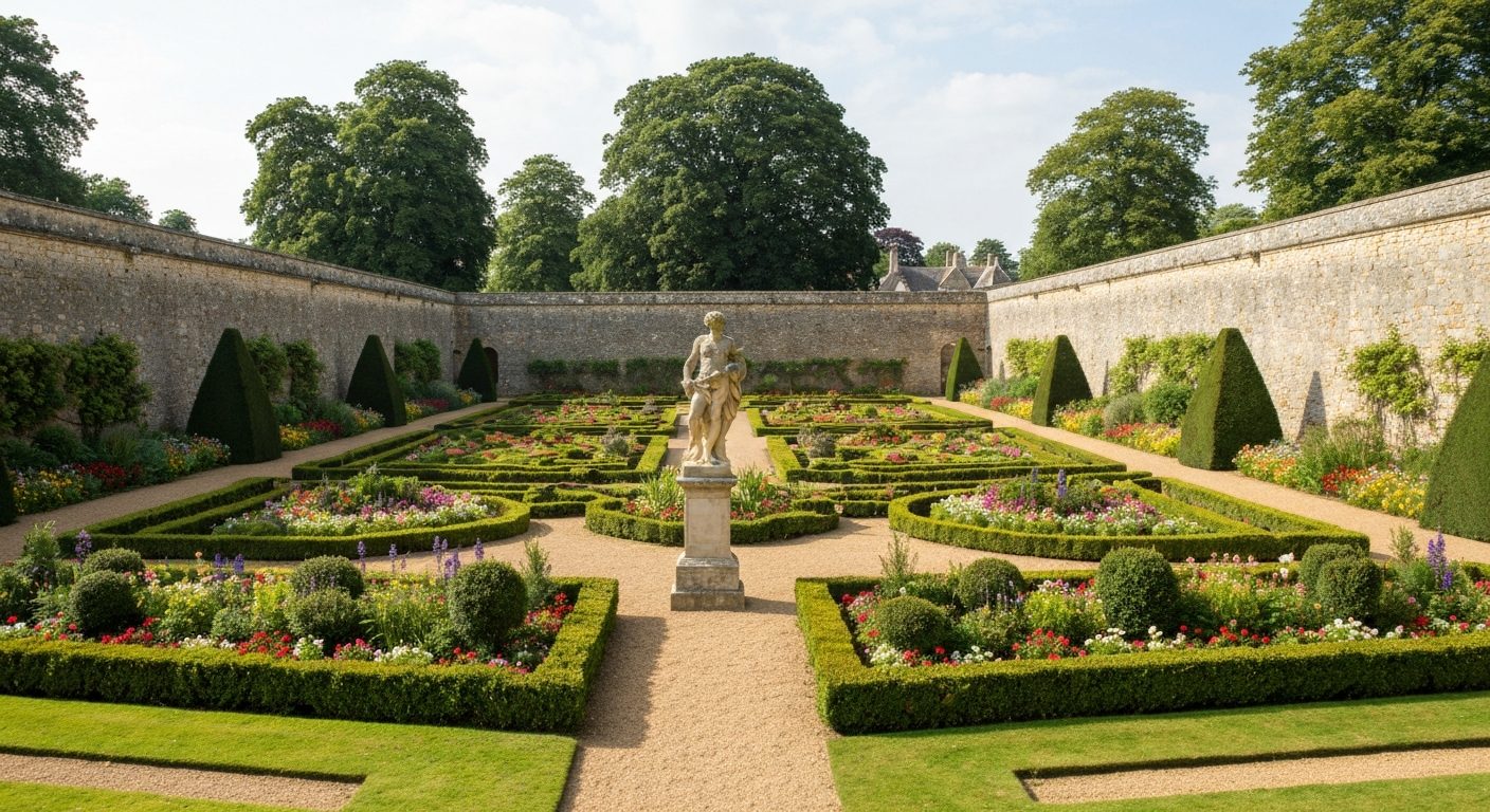 Burghley House gardens and parkland near Stamford